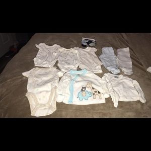 Baby boy clothing bundle 0 to 3 and newborn
